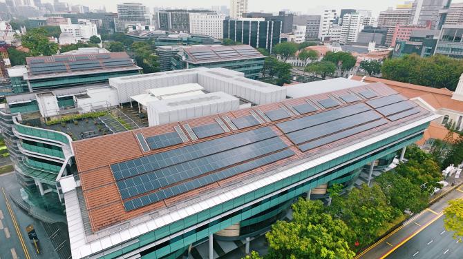 SMU has the largest solar farm in the city centre